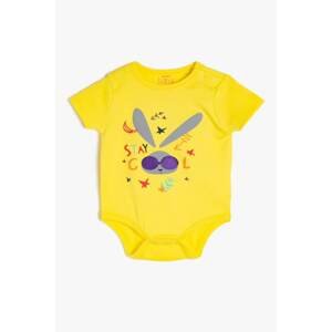 Koton Baby Bodysuit - Yellow - Regular