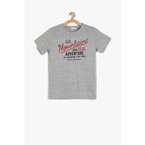 Koton Gray Boy's Printed T-Shirt