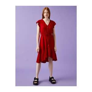 Koton Women's Red Strapless Dress