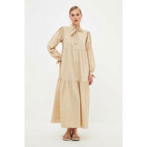 Trendyol Beige Rope Detailed Dress