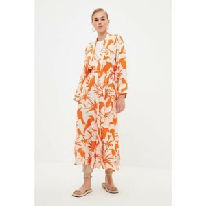 Trendyol Orange Thread Detailed Kimono & Kaftan