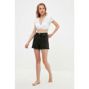 Trendyol Black Denim Shorts & Bermuda