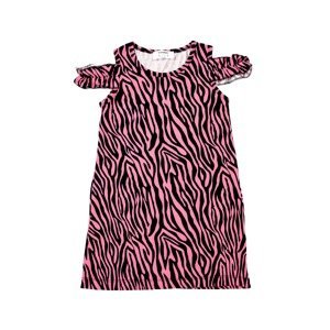 Trendyol Purple Zebra Patterned Cut Out Girl Knitted Dress
