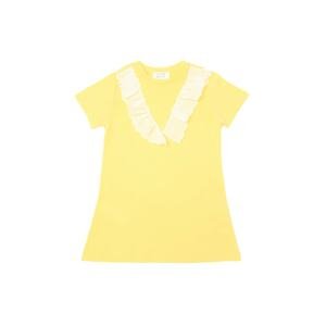 Trendyol Yellow Embroidered Detailed Girl Knitted Dress