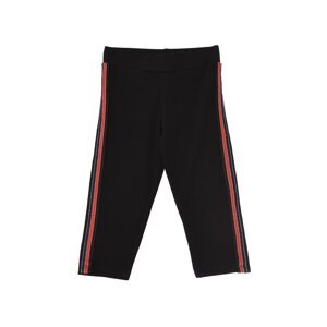 Trendyol Black Striped Girls' Short Knitted Leggings