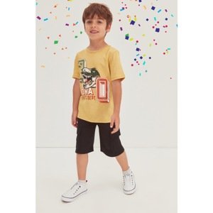 Trendyol Multicolored Printed Boy Knitted Top-Upper Suit
