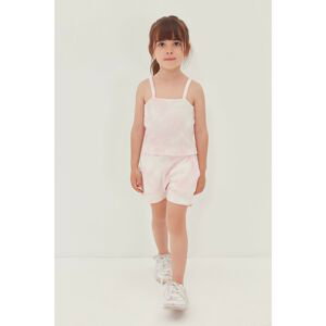 Trendyol Dried Rose Tie-Dye Washed Girls Knitted Bottom-Top Set