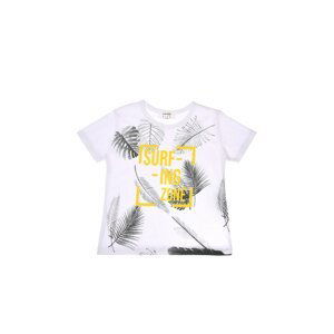 Trendyol White Printed Boy Knitted T-Shirt