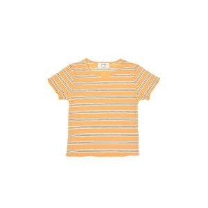 Trendyol Mustard Striped Corduroy Girl Knitted T-Shirt