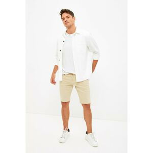 Trendyol Beige Men's Regular Fit Pocketed Shorts & Bermuda