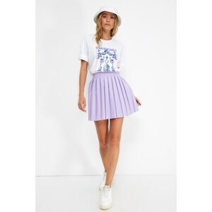 Trendyol Lilac Pleated Skirt