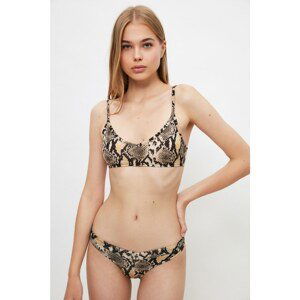 Trendyol Brown Snake Patterned Bottom-Top Set