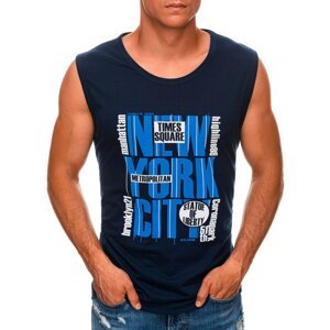 Edoti Men's printed tank top S1471