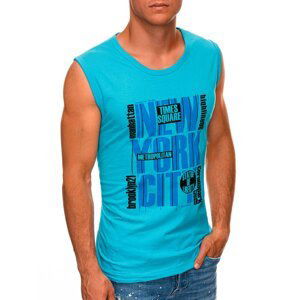 Edoti Men's printed tank top S1471