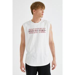 Koton Men's White Slogan Athlete