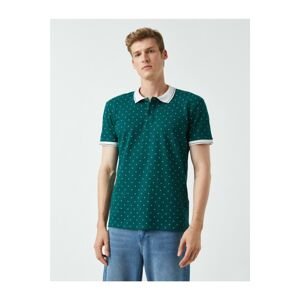 Koton Polo Neck T-Shirt Patterned Cotton