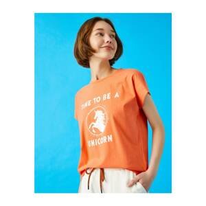 Koton Women's Printed T-Shirt Cotton