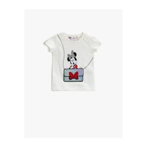 Koton Baby Girl Mickey Mouse T-Shirt Licensed Cotton