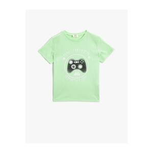 Koton Boy's Light Change Printed T-Shirt Cotton