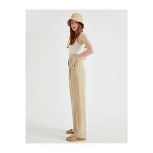 Koton Wide Leg Trousers With Pocket