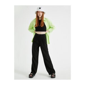 Koton Wide Leg Trousers With Pocket