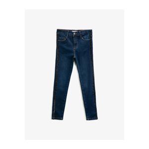 Koton Girl's Medium Indigo Jeans