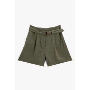 Koton Shorts - Khaki - High Waist