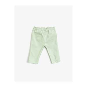 Koton Baby Girl Green Pocket Elastic Waist Trousers