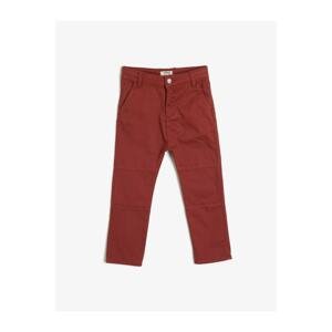 Koton Boy Red Chino Cut Stitch Detail Trousers