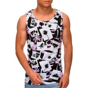 Edoti Men's printed tank top S1475