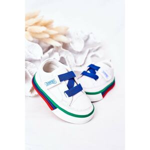 Children's Sneakers With Welt White Navy Blue Baxter