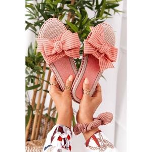 Rubber Slippers With Pink Gabriell Bow