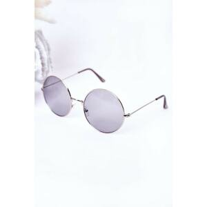 Silver Lennon Sunglasses With Gray Lenses