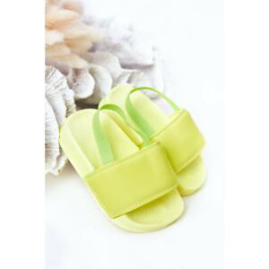 Children's Rubber Slippers Lime Swimmer