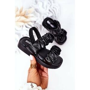 Children's Sandals With Drawstring Black Sweetness