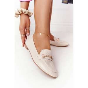 Classic Women's Loafers Beige Eloquence