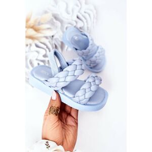 Children's Sandals With Drawstring Blue Cutie-Pie