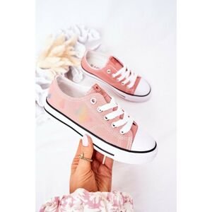 Children's Sneakers With Butterflies Pink Fairytale