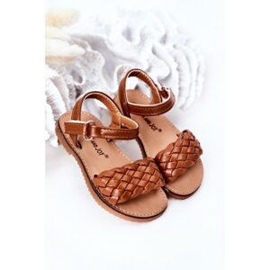 Children's Braided Sandals Camel Bailly