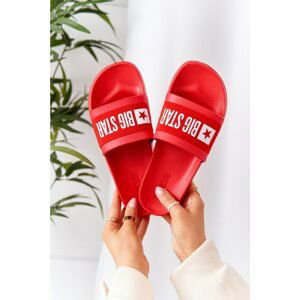 Women's Slippers Big Star HH274A014 Red