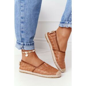 Espadrilles on a straw sole Lu Boo brown