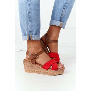 Wedge Sandals S.Barski GD-38 Red