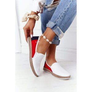 Women's Espadrilles Big Star HH276009 White-Red