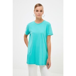 Trendyol Ice Blue Knitted T-Shirt