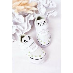 Children's Sport Shoes With Panda White-Green Chico