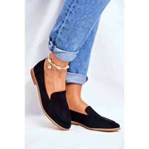 Women's Slip-On Black Twinky Suede Low Shoes