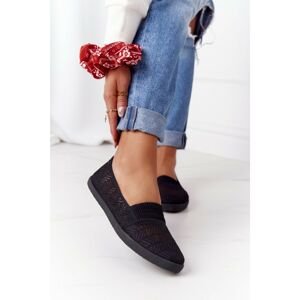 Openwork Slip-On Sneakers Black Chillout