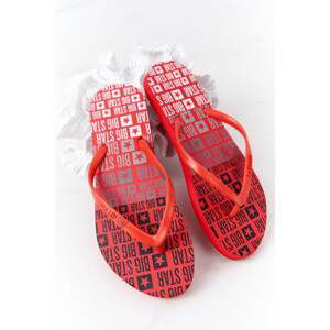 Women's Sliders Flip-Flops Big Star FF274A305 Red