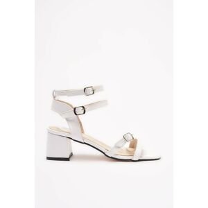 Trendyol White Thin Band Women's Classic Heeled Shoes
