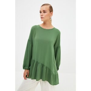 Trendyol Dark Green Crew Neck Tunic